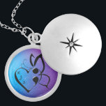 Suicide Awareness Butterfly Semicolon Heart Locket Necklace<br><div class="desc">Suicide Awareness Butterfly Semicolon Heart Locket Necklace.</div>