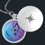 Suicide Awareness Butterfly Semicolon Heart Locket Necklace<br><div class="desc">Suicide Awareness Butterfly Semicolon Heart Locket Necklace.</div>