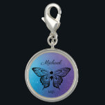 Suicide Awareness Butterfly Semicolon Name Initial Charm<br><div class="desc">Suicide Awareness Butterfly Semicolon Name Initial Charm.</div>