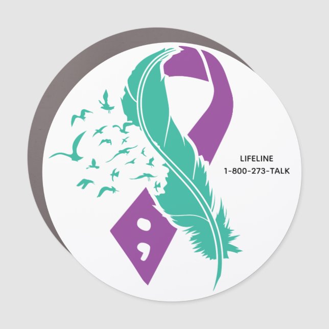 Suicide Awareness Car Magnet (Front)