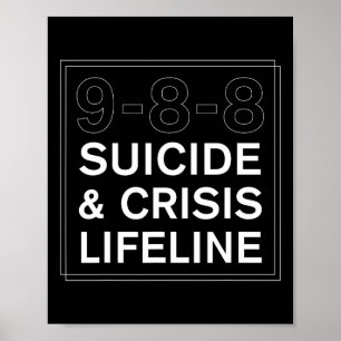 Suicide Awareness Crisis Lifeline 988 1 Poster