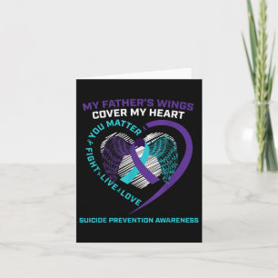 Suicide Awareness Dad Father Loving Memory Suicide Card