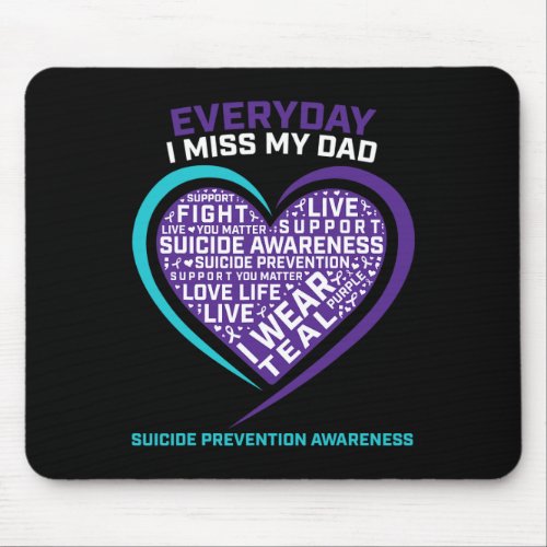 Suicide Awareness Dad Women Men Suicide Prevention Mouse Pad