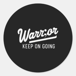 Suicide Awareness Depression Anxiety Mental Health Classic Round Sticker