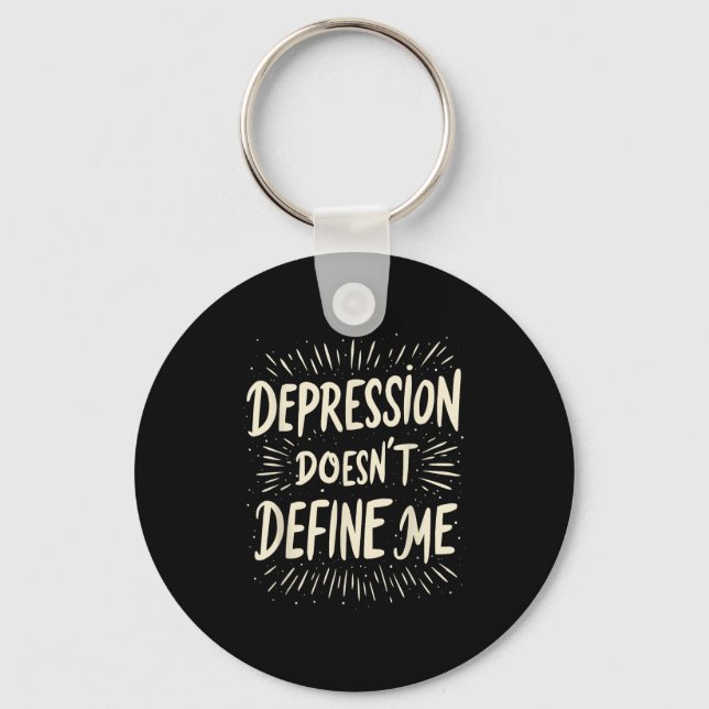 Suicide Awareness Depression Anxiety Mental Health Keychain (Front)