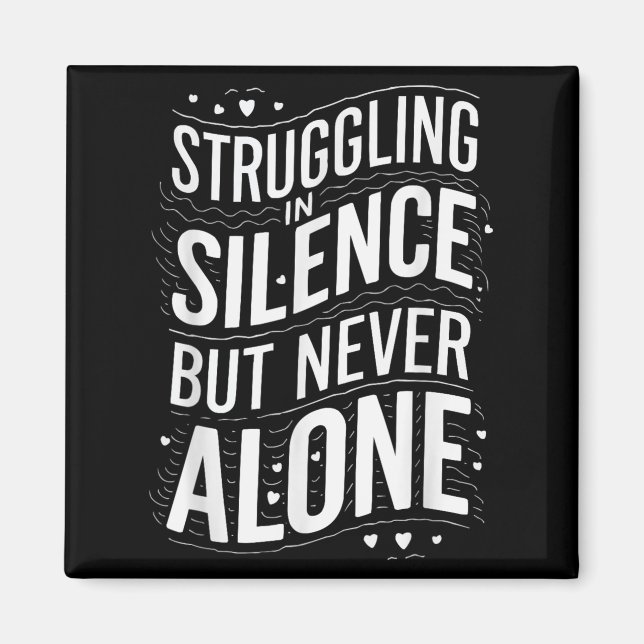 Suicide Awareness Depression Anxiety Mental Health Magnet (Front)