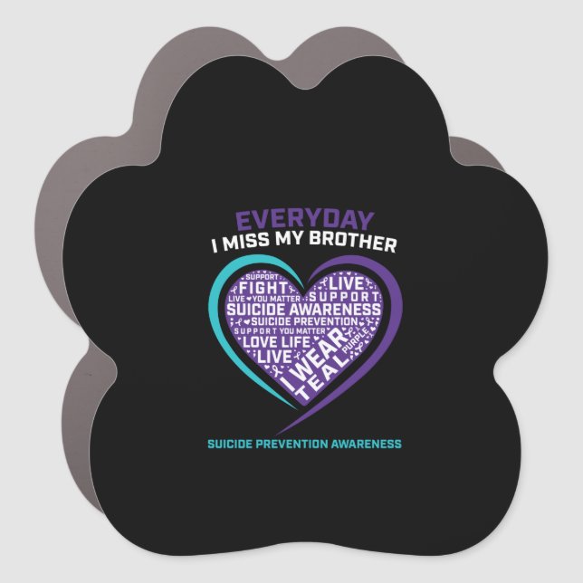 Suicide Awareness Gifts Mom Dad Son Women Men Her Car Magnet (Front)