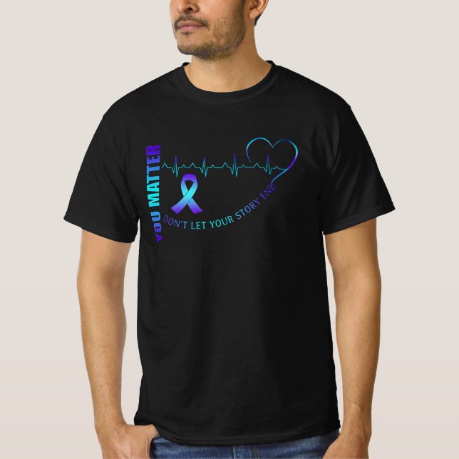 suicide awareness heart T-Shirt (Front)