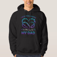 Suicide Awareness I Wear Teal & Purple In Memory o