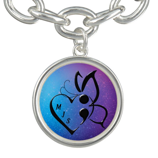 Suicide Awareness Initials Charm Bracelet (Design)
