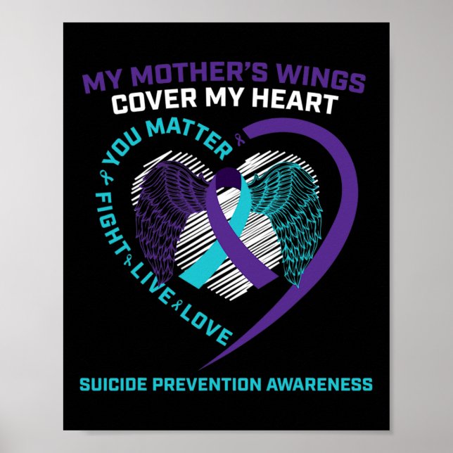 Suicide Awareness Mom Loving Memory You Problem Mo Poster (Front)