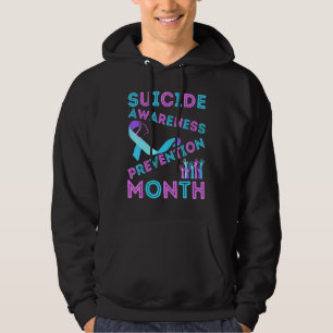 Suicide Awareness Prevention Rainbow Heart Mom Dad Hoodie