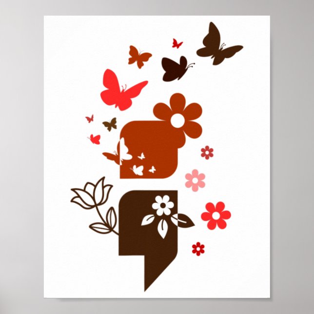 Suicide Awareness Prevention Semicolon Mental Heal Poster (Front)
