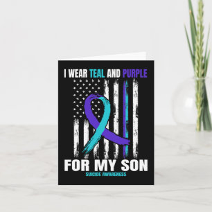 Suicide Awareness Prevention Son Women Men America Card