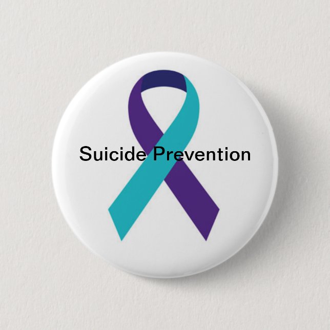 Suicide Awareness Ribbon Button (Front)
