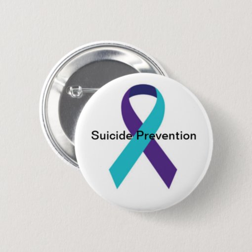 Suicide Awareness Ribbon Button | Zazzle