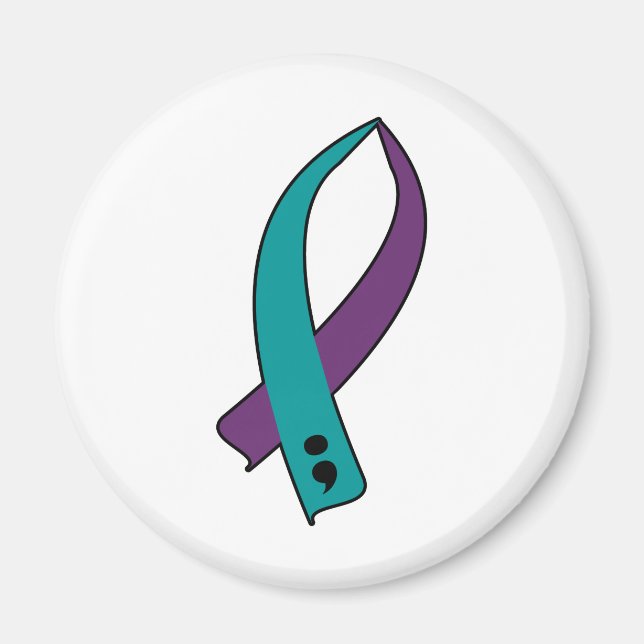 Suicide Awareness Ribbon Magnet (Front)