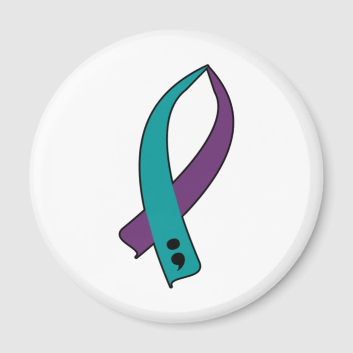 Suicide Awareness Ribbon Magnet | Zazzle.com