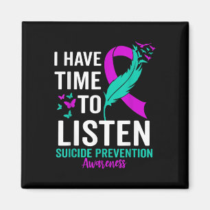 Suicide Awareness Ribbon Mental Health Suicide Pre Magnet