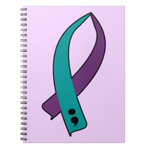 Suicide Awareness Ribbon Notebook