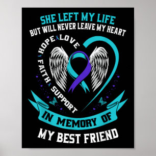 Suicide Awareness Shirt Best Friend Prevention Shi Poster