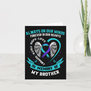 Suicide Awareness Shirt Brother Mens Women Prevent Card