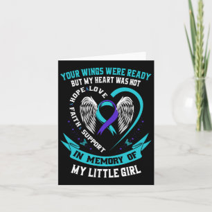 Suicide Awareness Shirt Daughter Little Girl Preve Card