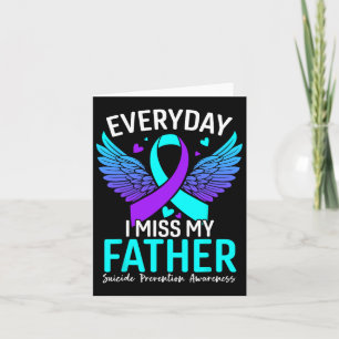 Suicide Awareness Shirt Father Suicide Prevention  Card