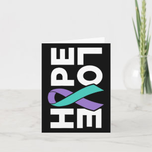Suicide Awareness - Sideways Hope Love Prevention Card