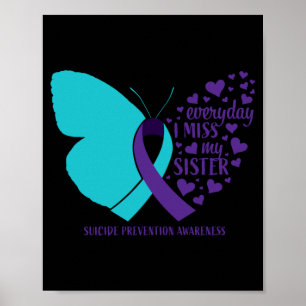 Suicide Awareness Sister Loving Memory Suicide Poster