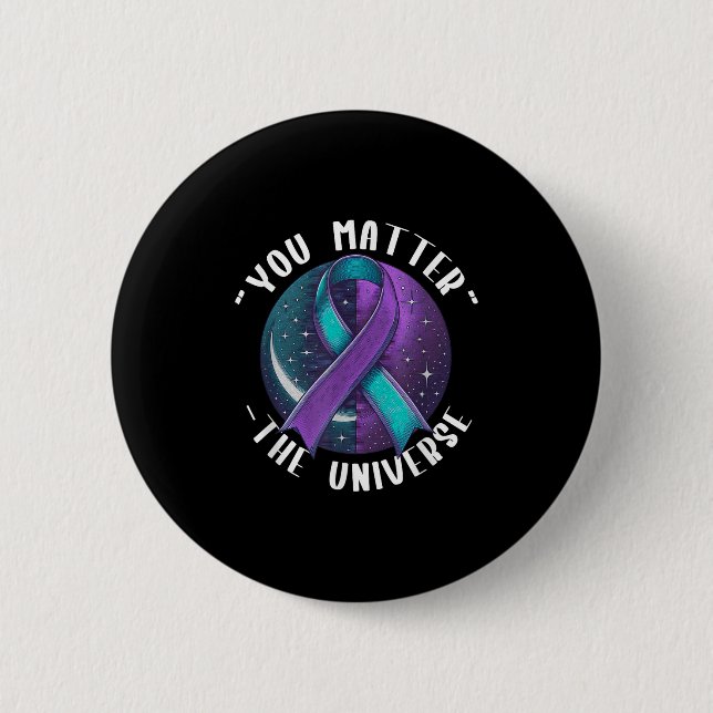Suicide Awareness Suicide Prevention Suprt Survivo Button (Front)