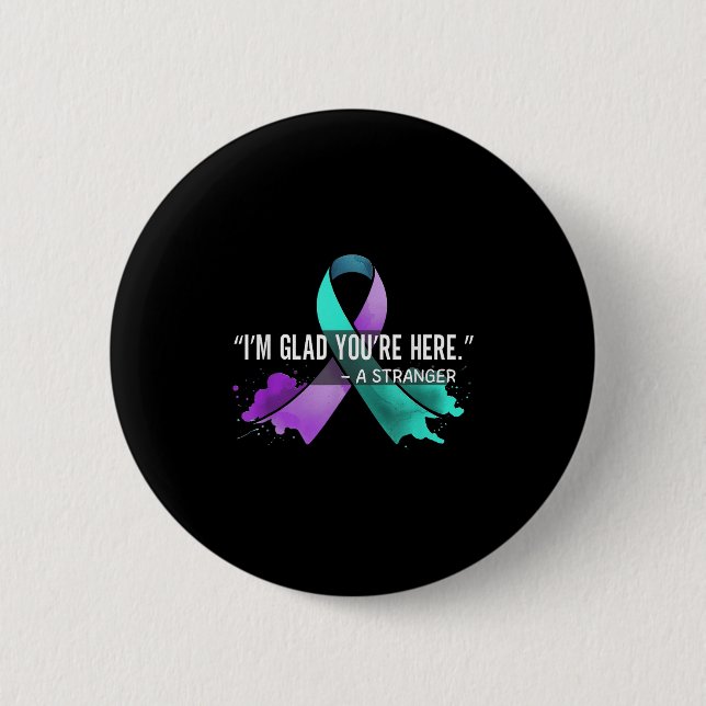 Suicide Awareness Suicide Prevention Suprt Survivo Button (Front)