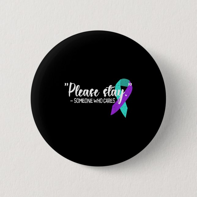 Suicide Awareness Suicide Prevention Suprt Survivo Button (Front)