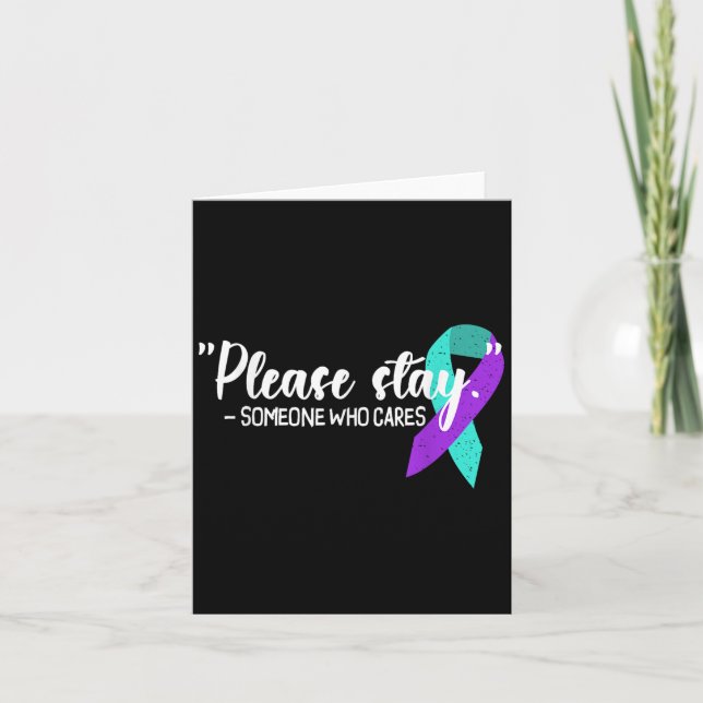 Suicide Awareness Suicide Prevention Suprt Survivo Card (Front)