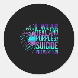 Suicide Awareness Suicide Prevention Suprt Survivo Classic Round Sticker