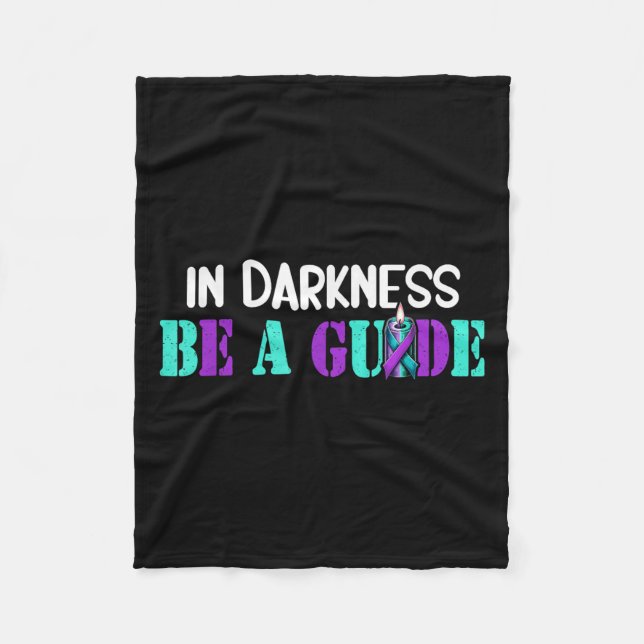 Suicide Awareness Suicide Prevention Suprt Survivo Fleece Blanket (Front)