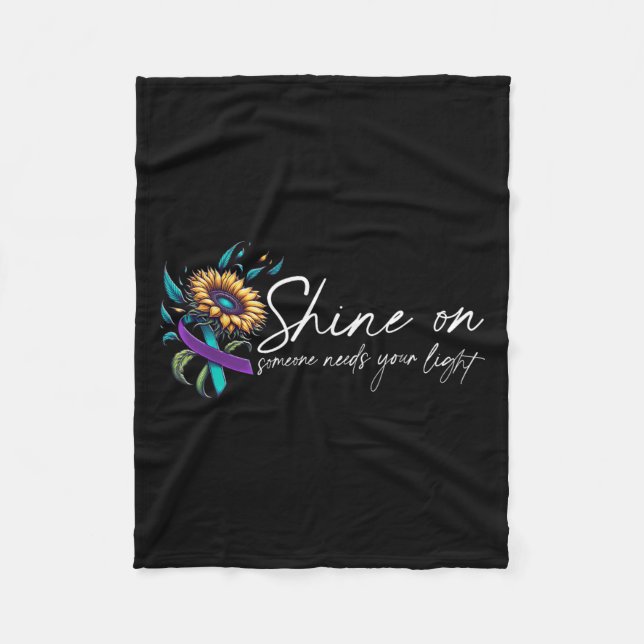 Suicide Awareness Suicide Prevention Suprt Survivo Fleece Blanket (Front)