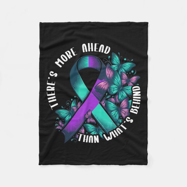 Suicide Awareness Suicide Prevention Suprt Survivo Fleece Blanket (Front)