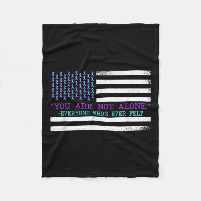 Suicide Awareness Suicide Prevention Suprt Survivo Fleece Blanket (Front)