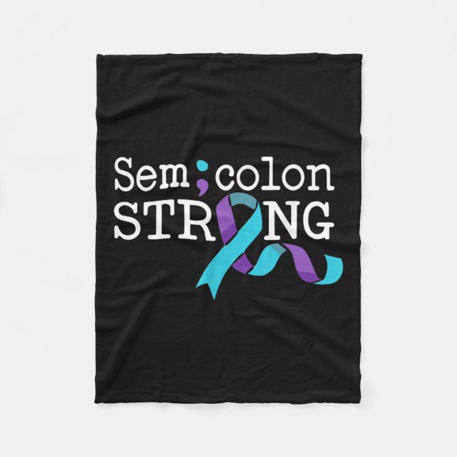 Suicide Awareness Suicide Prevention Suprt Survivo Fleece Blanket (Front)