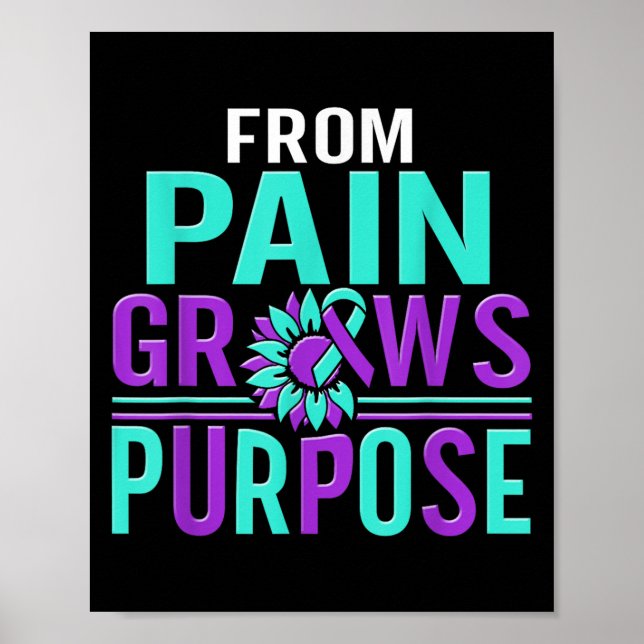 Suicide Awareness Suicide Prevention Suprt Survivo Poster (Front)