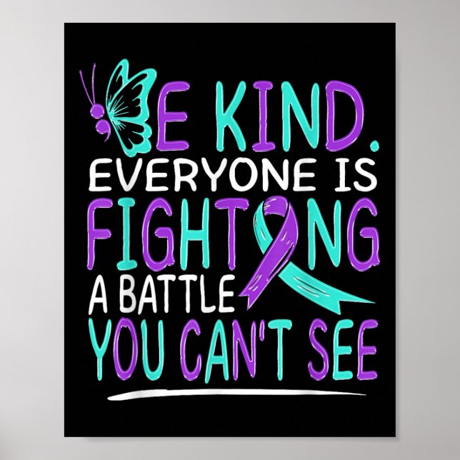 Suicide Awareness Suicide Prevention Suprt Survivo Poster (Front)