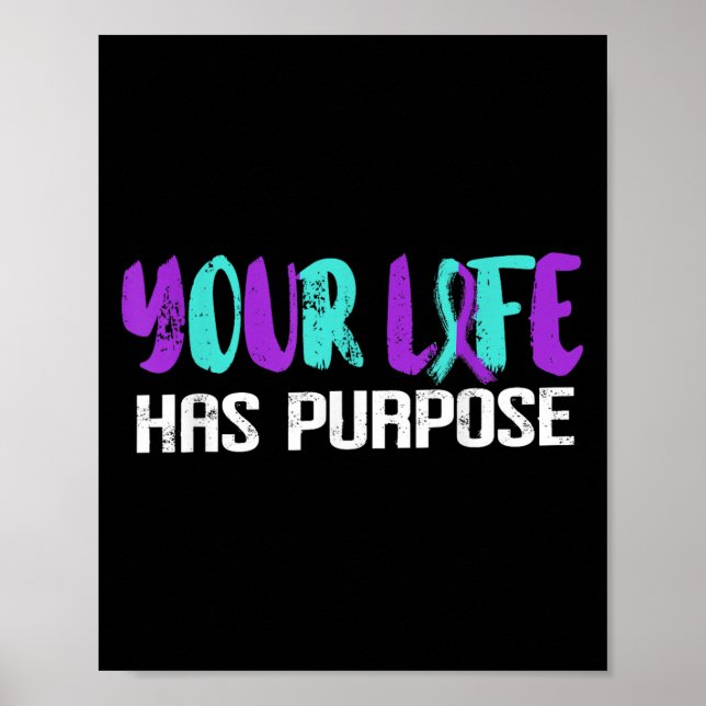 Suicide Awareness Suicide Prevention Suprt Survivo Poster (Front)