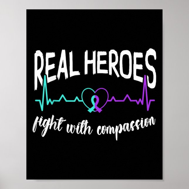 Suicide Awareness Suicide Prevention Suprt Survivo Poster (Front)