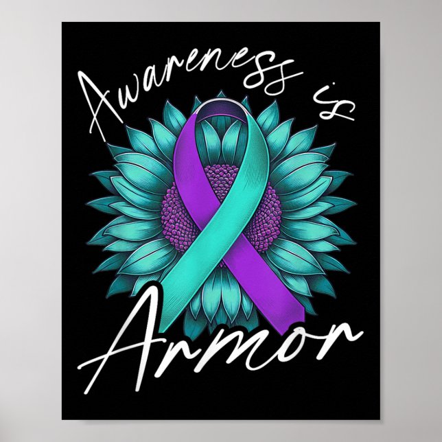 Suicide Awareness Suicide Prevention Suprt Survivo Poster (Front)