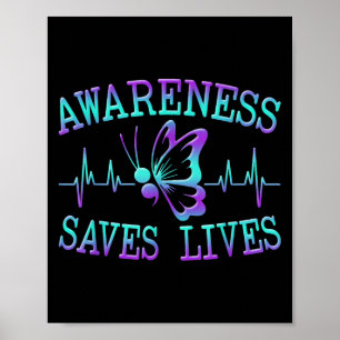 Suicide Awareness Suicide Prevention Suprt Survivo Poster