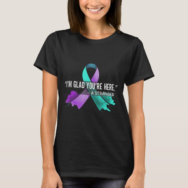 Suicide Awareness Suicide Prevention Suprt Survivo T-Shirt (Front)