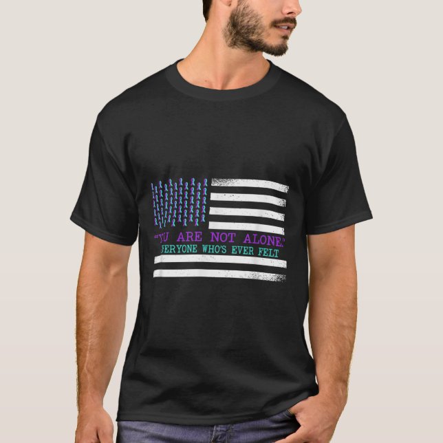 Suicide Awareness Suicide Prevention Suprt Survivo T-Shirt (Front)