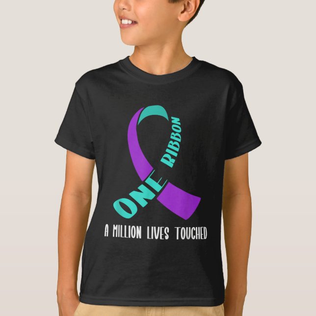 Suicide Awareness Suicide Prevention Suprt Survivo T-Shirt (Front)
