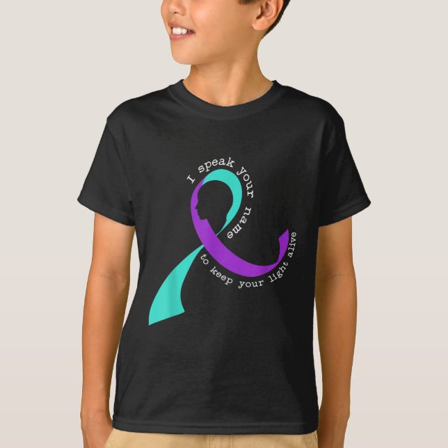 Suicide Awareness Suicide Prevention Suprt Survivo T-Shirt (Front)